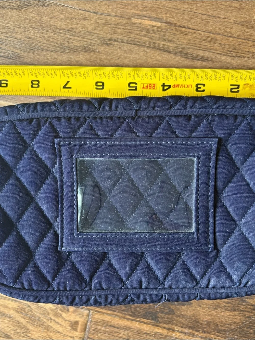 Vera Bradley Navy Quilted Zip Cosmetic Pouch Trip Kit